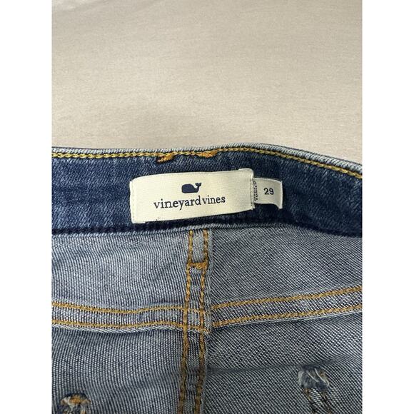 VINEYARD VINES Jamie Jeans Skinny Released Hem-Size 29 Dark Wash - Picture 7 of 11
